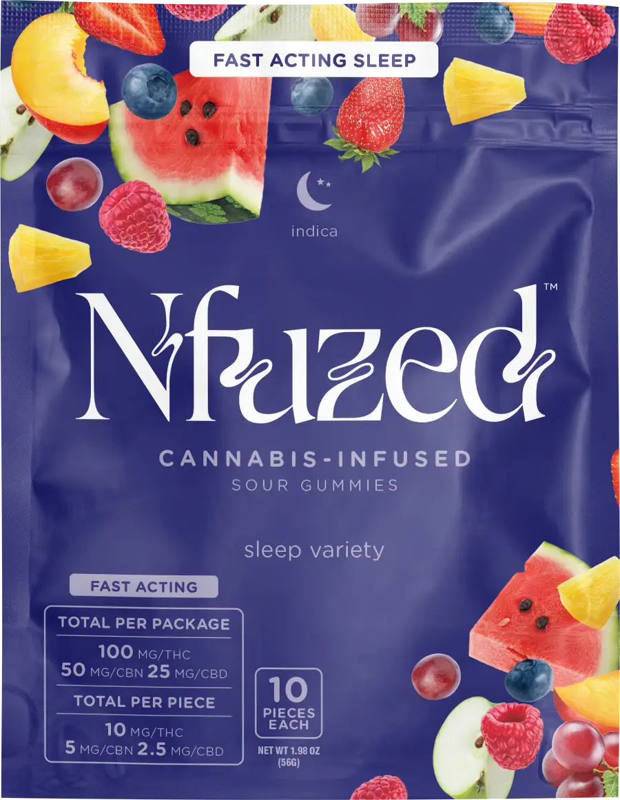NFUZED Cannabis Infused Gummies Sleep Variety