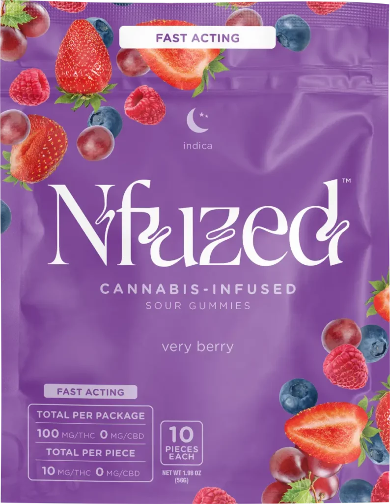 NFUZED Cannabis Infused Gummies Very Berry